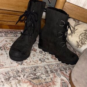 Sorel Black Women's Combat Boots